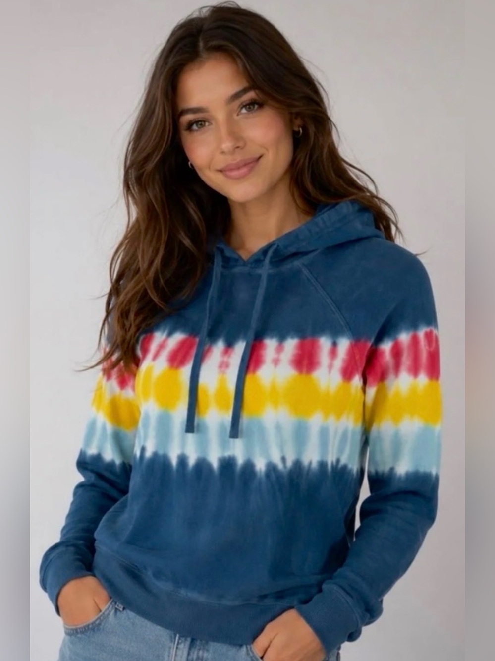 Retired Spiritual Gangster Tie-Dye Raglan Hoodie EUC